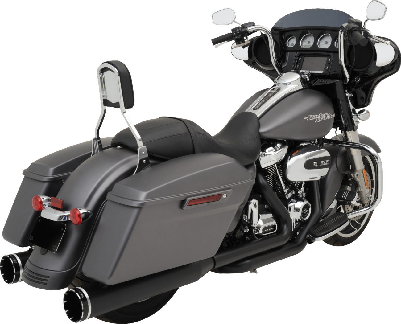 Khrome Werks Dominator SR 2-1-2 Black Exhaust System fits 2017-26 Harley Touring