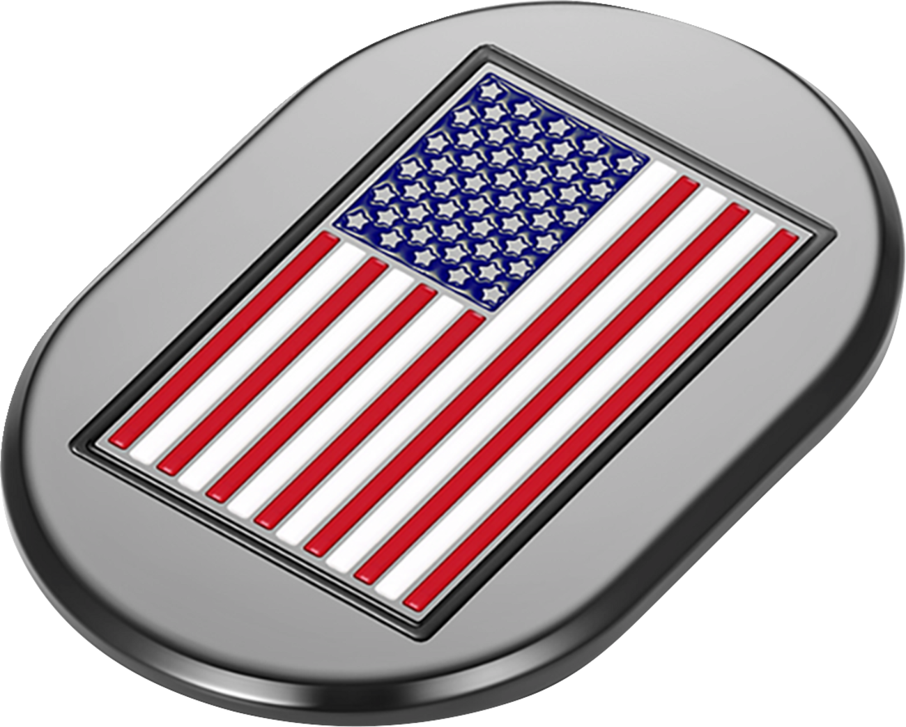 Figurati American Flag Black Right Side Antenna Insert 2009-2023 Harley Touring