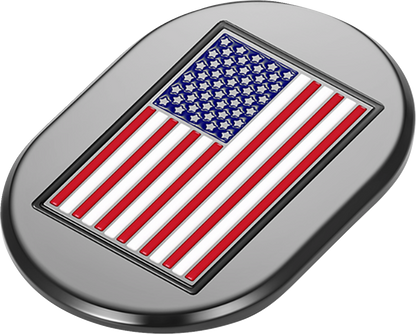 Figurati American Flag Black Right Side Antenna Insert 2009-2023 Harley Touring