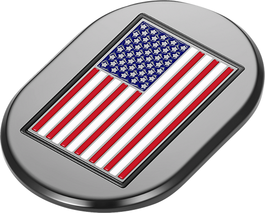 Figurati American Flag Black Right Side Antenna Insert 2009-2023 Harley Touring