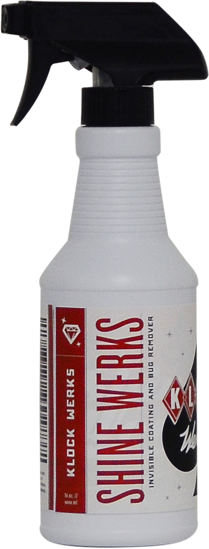 Klock Werks 16oz Motorcycle Windshield Spray On Cleaner Polisher for Harley