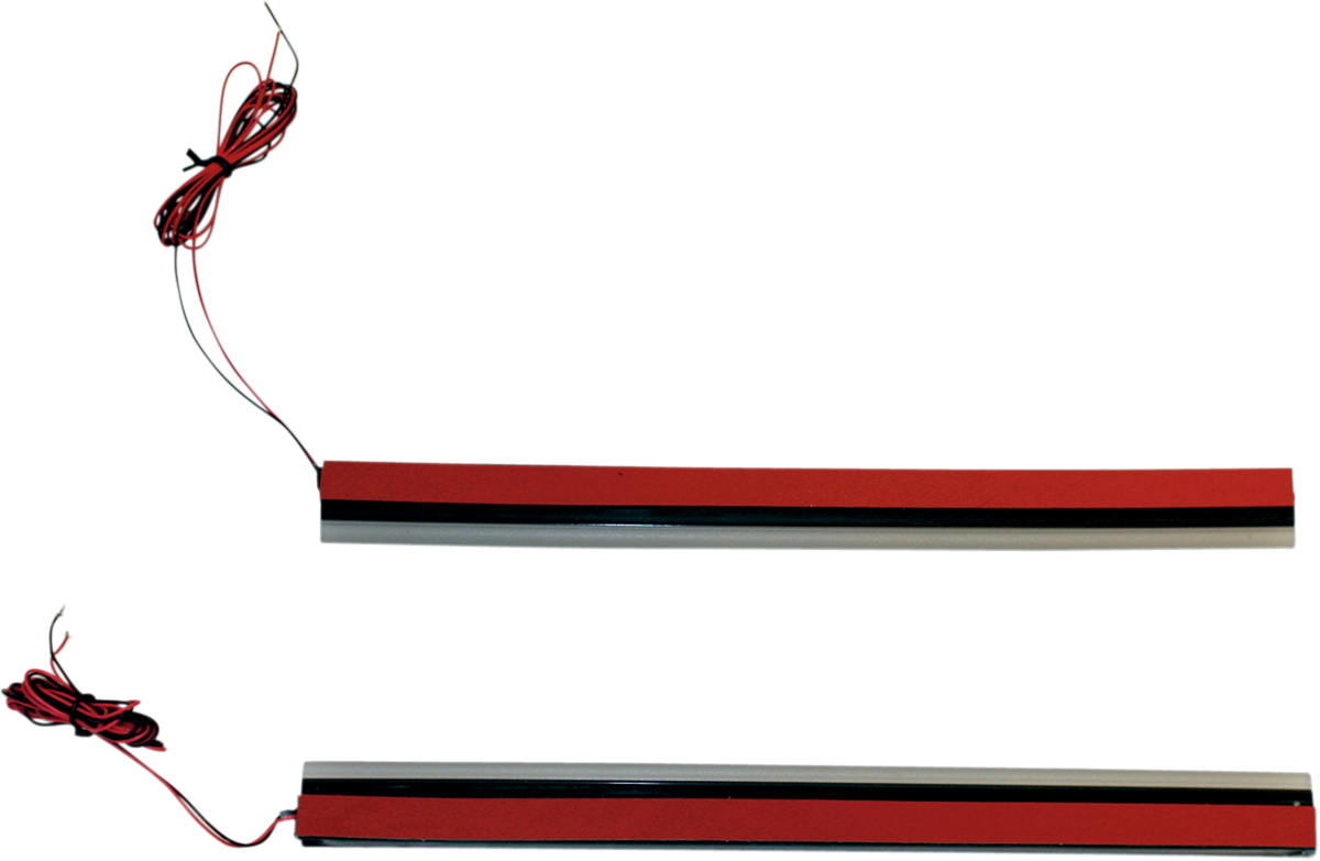 Custom Dynamics 8" Red Plasma Rods Pair Motorcycle Lights Harley Touring FLH