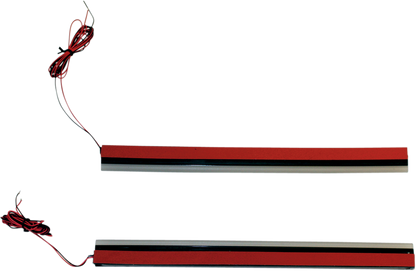 Custom Dynamics 8" Red Plasma Rods Pair Motorcycle Lights Harley Touring FLH