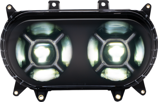 Custom Dynamics Double-X LED Headlight Assembly 2015-2024 Harley Road Glide FLTR