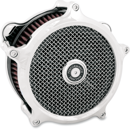 Performance Machine Super Gas Chrome Aluminum Air Cleaner Kit 2023-2024 Harley