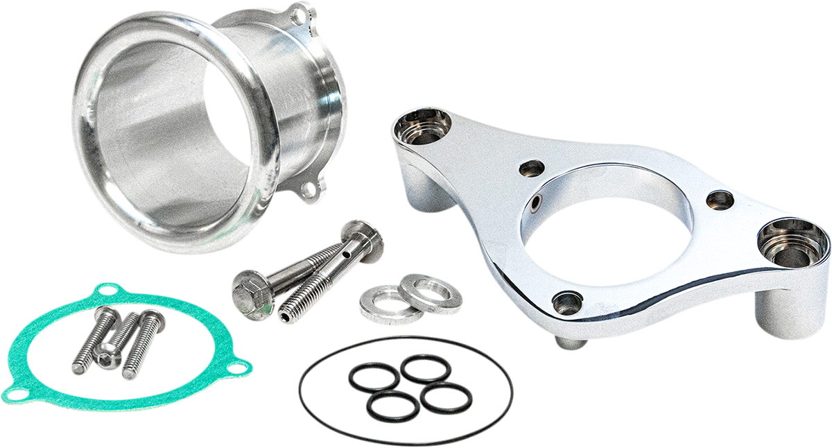 Feuling 3" Chrome Velocity Stack & Backing Plate Kit for 2017-2024 Harley M8