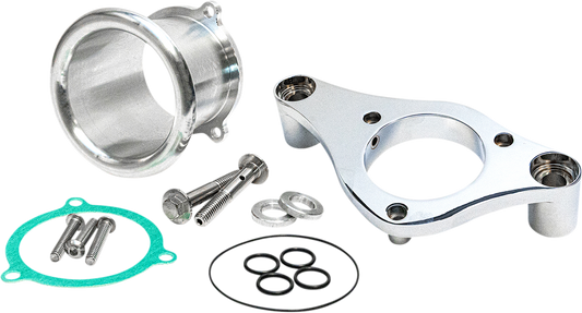 Feuling 3" Chrome Velocity Stack & Backing Plate Kit for 2017-2024 Harley M8