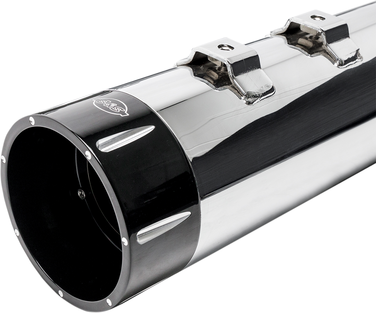 S&S MK45 Slip on Exhaust Mufflers 2017-2022 Harley Touring Street Glide FLTRX