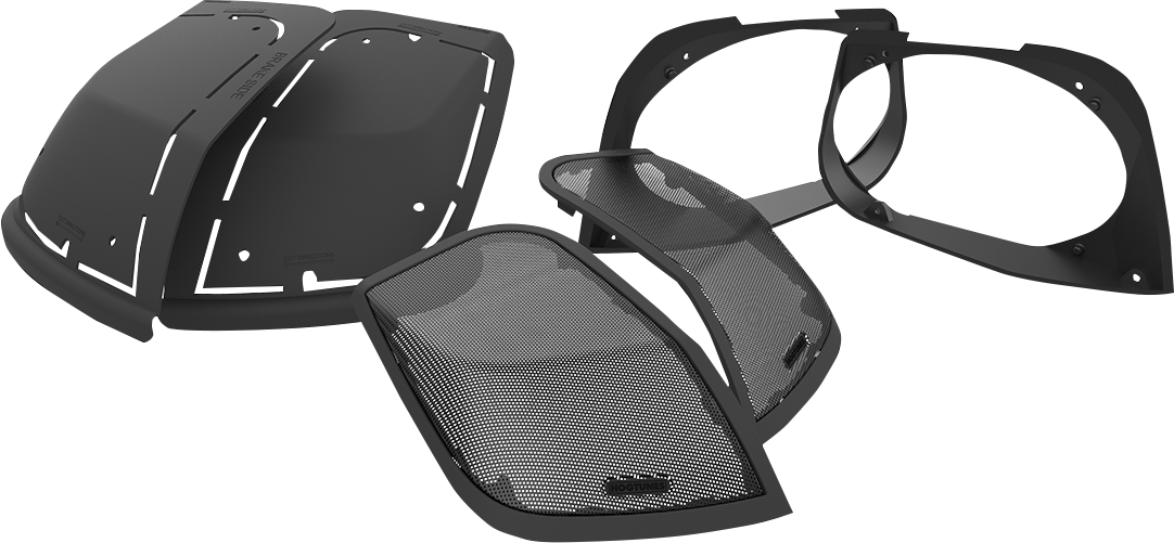 Hogtunes Saddlebag Cut In Lid Kit for 6 x 9 Speakers fits 2014-22 Harley Touring