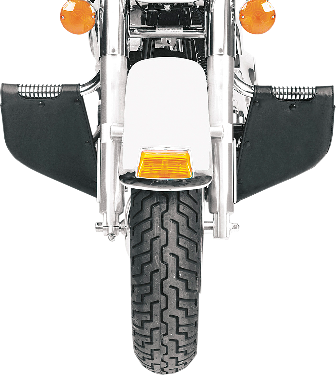 Drag Specialties Black Lower Highway Bar Rain Guards 91-05 Harley Dyna FXDL
