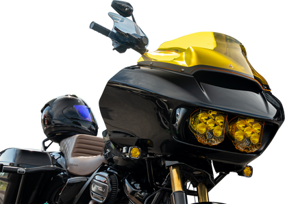 Klock Werks Flare Dark Smoke Hand Guards fits 2002-2025 Harley Hydraulic Clutch