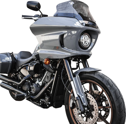 Klock Werks Flare 8" Dark Smoke Windshield 2022-2024 Harley Softail Low Rider ST