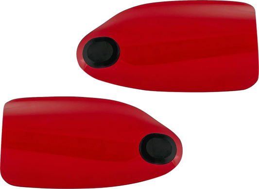 Klock Werks Flare Red Hand Guards for 2002-2025 Harley Davidson Hydraulic Clutch