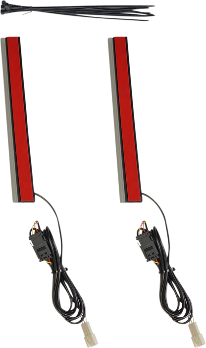 Custom Dynamics Plasma Rods 14" Red LED Universal Rear Lights Harley Davidson