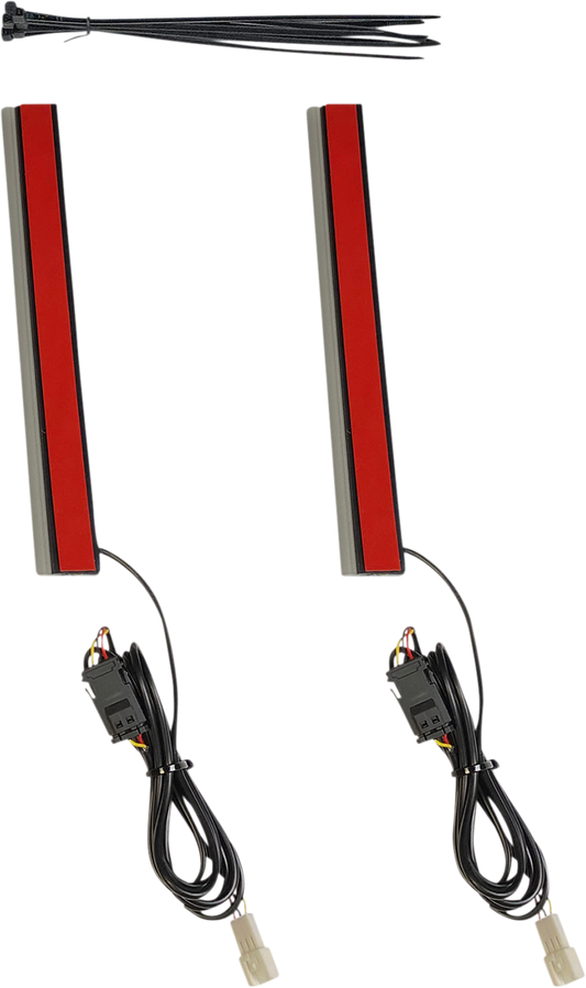 Custom Dynamics Plasma Rods 14" Red LED Universal Rear Lights Harley Davidson