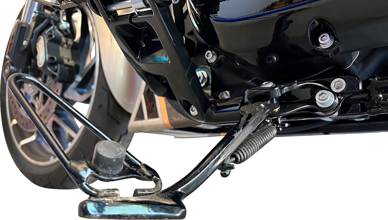 Paul Yaffe Black FIX-Stand Angle Block Kickstand for 2018-2024 Harley Softail