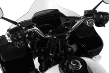 Thrashin Black 8" Straight Gauge Cutout Handlebar Risers for 2018-2025 Softail
