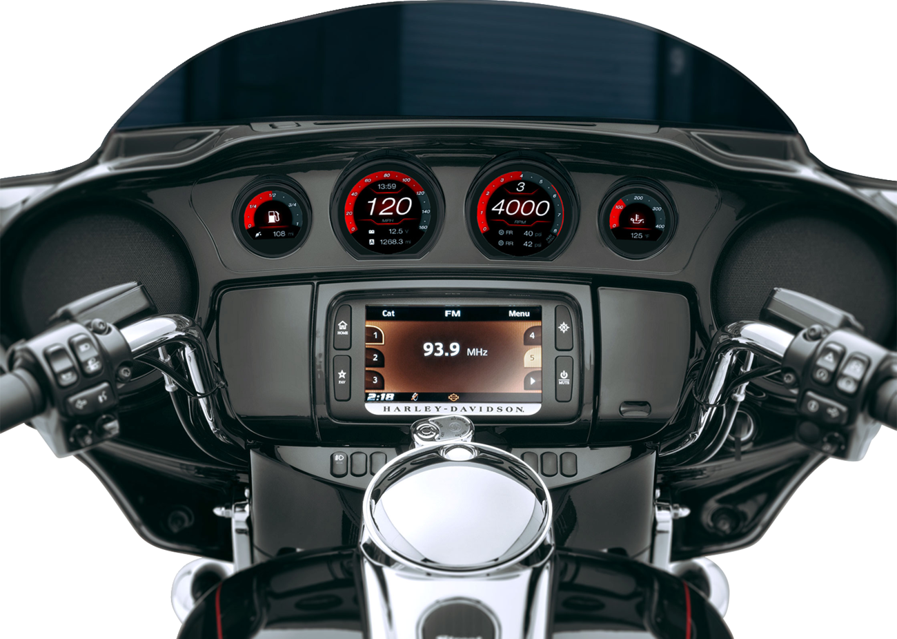 Koso HD-03X TFT Electronic Multi-Function Gauge Set for 2014-2023 Harley Touring