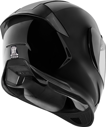 Icon Airframe Pro Solid Gloss Black Full Face Adult Street Motorcycle Helmet