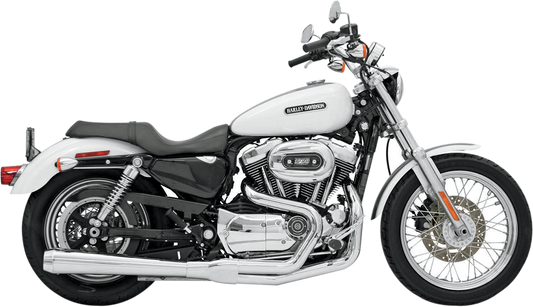 Bassani 2-1 Chrome Road Rage Megaphone Exhaust for 04-13 Harley Sportster XL XLL