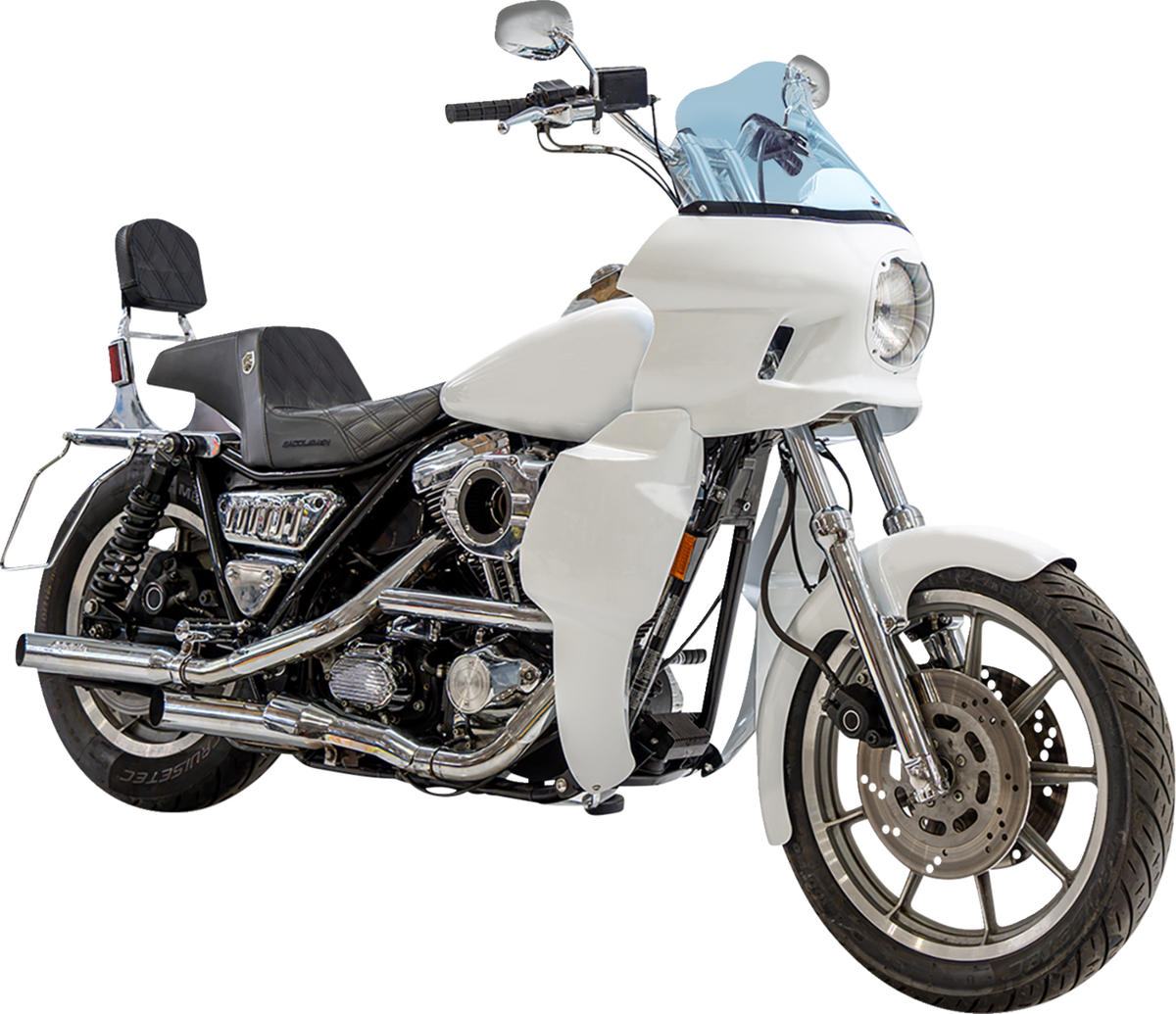 Klock Werks Flare 12.5" Blue Ice Windshield fits Saddlemen S-RT Mini Fairing