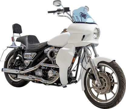 Klock Werks Flare 12.5" Blue Ice Windshield fits Saddlemen S-RT Mini Fairing