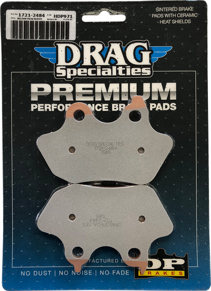 Drag Premium Sintered Metal Rear Brake Pad Set for 2006-2007 Harley Fat Boy