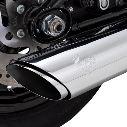 Vance & Hines Twin Slash Chrome 4" Slip On Muffler for 2025 Harley Softail 16750