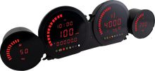 Koso HD-03L Red LCD Multi-Function Digital Gauge Kit for 2014-24 Harley Touring