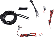 Custom Dynamics Chrome Red Micro Bullet LED Rear Motorcycle Turn Signals Harley