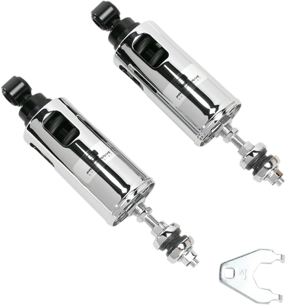 Progressive 422 Chrome Adjustable Rear Shocks 00-17 Harley Softail FLSTSB FLSTF