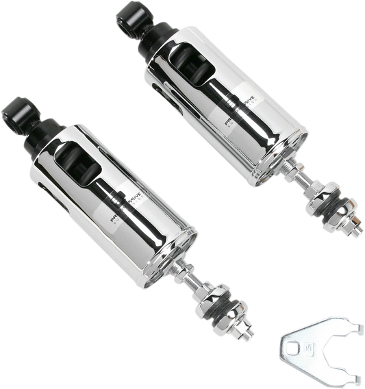 Progressive 422 Chrome Adjustable Rear Shocks 00-17 Harley Softail FLSTSB FLSTF