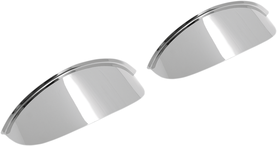 Drag Specialties Plain Chrome Steel Motorcycle 4.5" Front Spotlight Visors