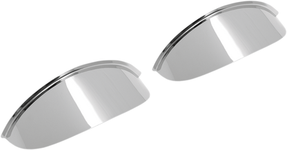 Drag Specialties Plain Chrome Steel Motorcycle 4.5" Front Spotlight Visors