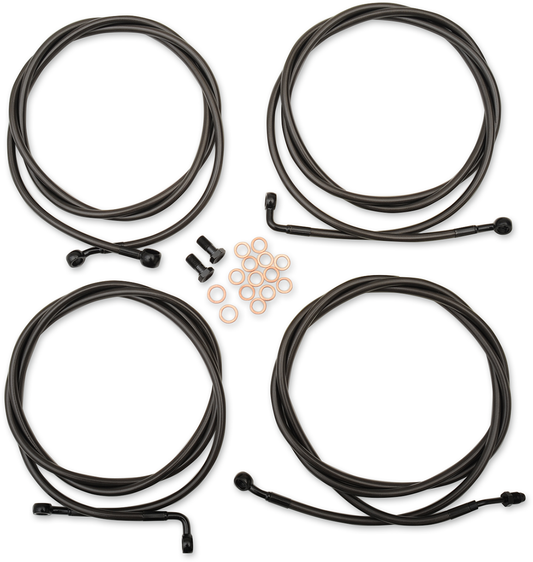 La Choppers Midnight 12"-14" Ape Handlebar ABS Cable Kit 2017-20 Harley Touring