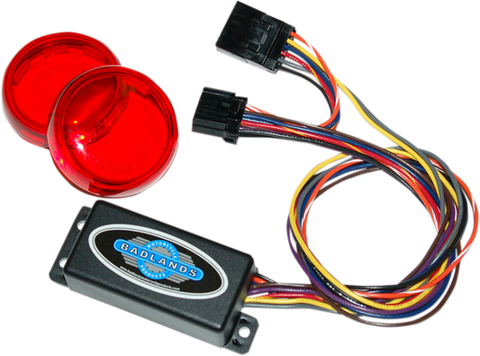 Badlands Illuminator Lighting Control Module Red Lens 2004-2008 Harley Sportster
