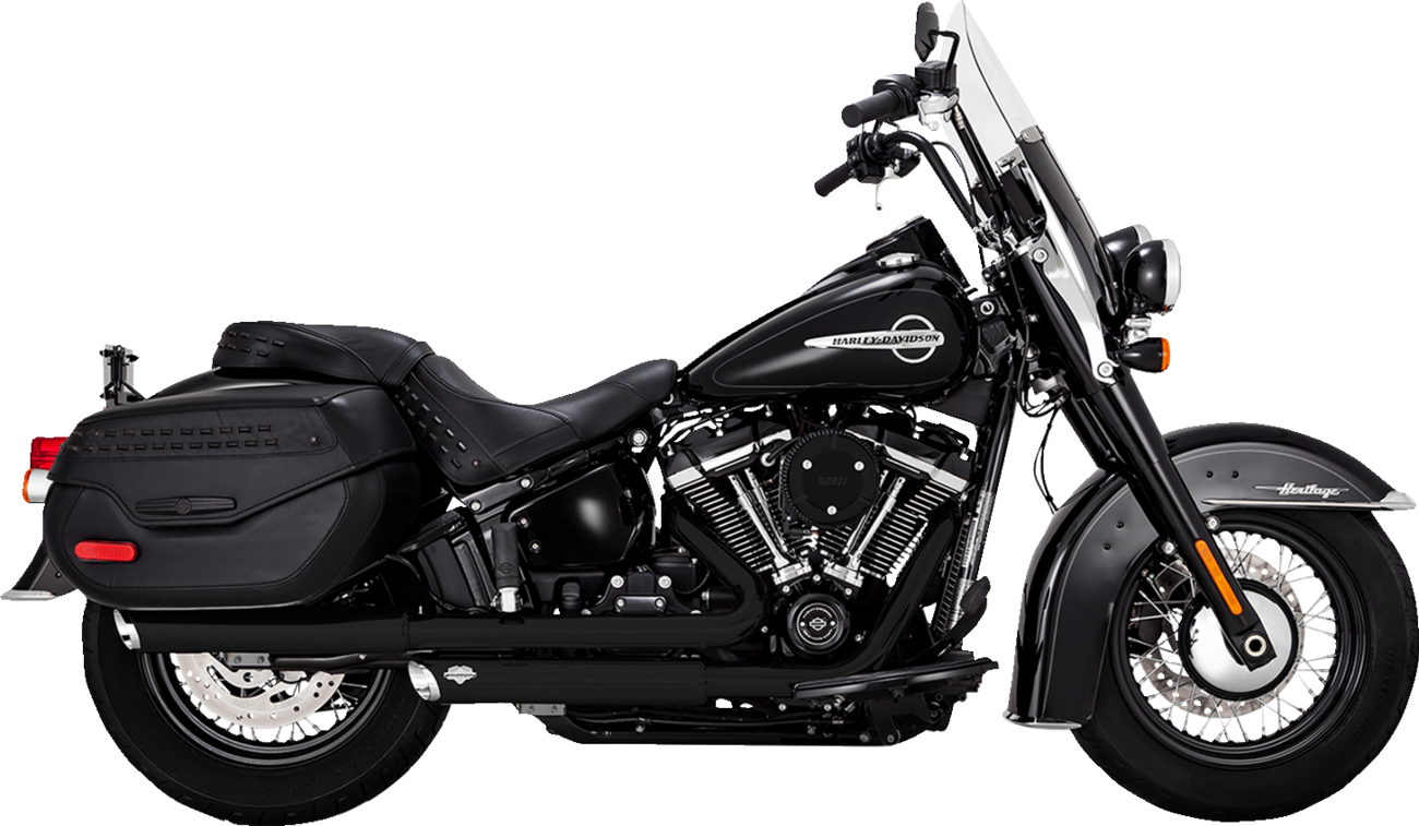 Vance & Hines Twin Slash PCX Slip On Mufflers 2018-2024 Harley Softail Heritage