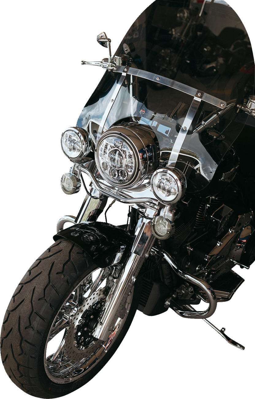 Custom Dynamics ProBEAM 7" Chrome LED Adaptive Headlight 1984-2024 Harley