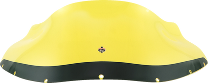 Klock Werks Kolor Flare 9" Yellow Ice Windshield fits Harley FXRP Style Fairing