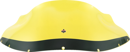 Klock Werks Kolor Flare 9" Yellow Ice Windshield fits Harley FXRP Style Fairing