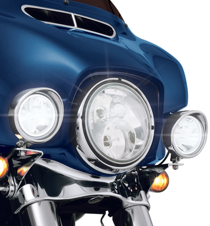 Show Chrome 3.5" LED Driving Spot Light Kit 1999-2020 Harley Touring FLHX FLHR