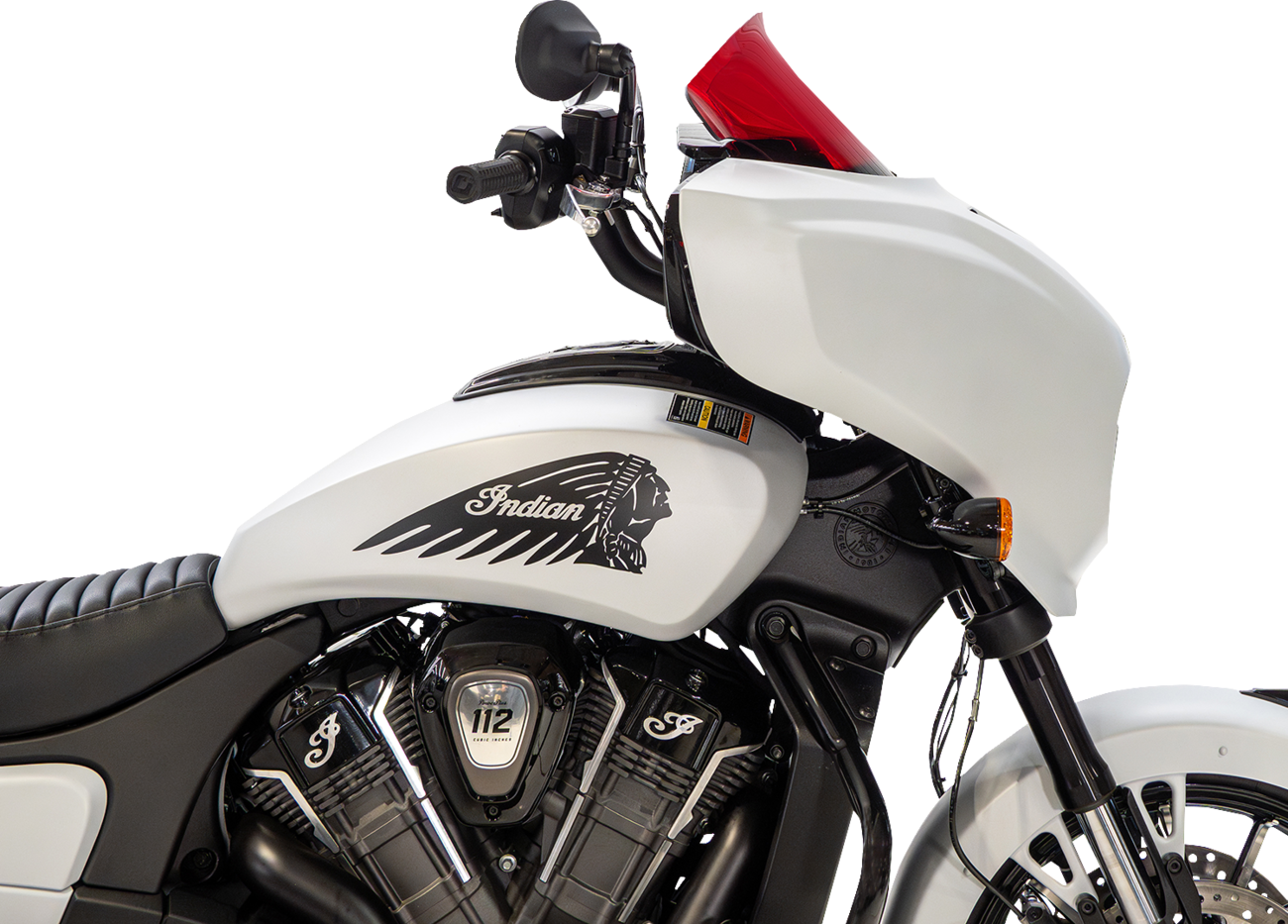 Klock Werks 9" Red Flare Windshield fits 2025-2026 Indian Powerplus Models