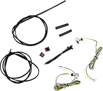 Custom Dynamics Micro Bullet Dual Amber White LED Turn Signals 1996-2022 Harley