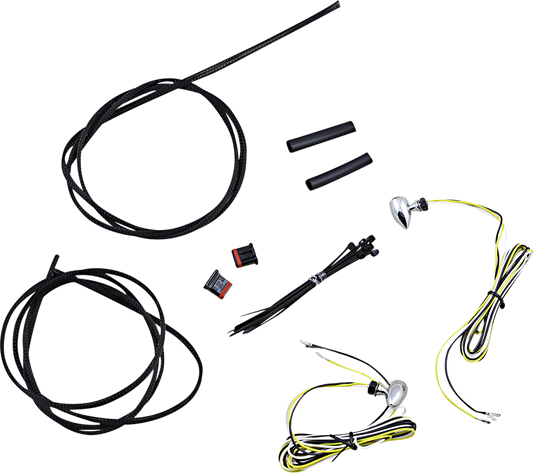 Custom Dynamics Micro Bullet Dual Amber White LED Turn Signals 1996-2022 Harley