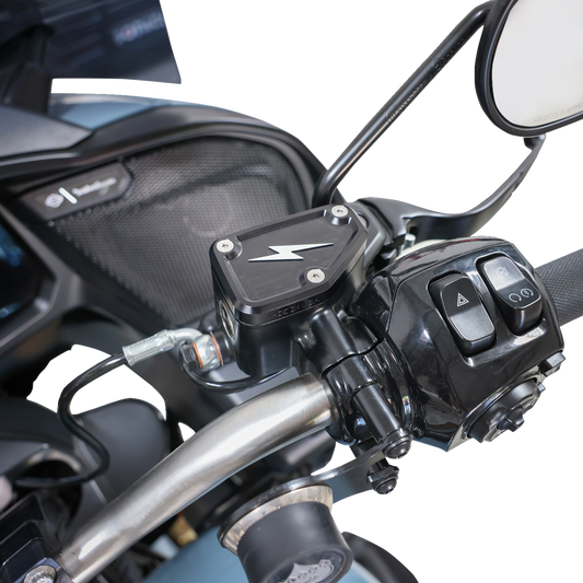 Thrashin Black Front Brake Master Cylinder Cover for 2024 Street Road Glide