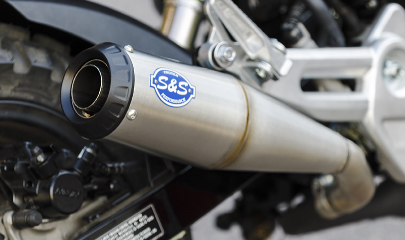 S&S Grand National Slip on Exhaust Muffler 2022 Honda Grom MSX125 Models