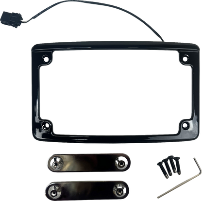 Custom Dynamics Radius LED License Plate Frame for 2023-2025 Harley Touring FLTR