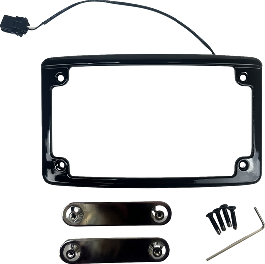 Custom Dynamics Radius LED License Plate Frame for 2023-2025 Harley Touring FLTR