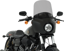 Memphis Shades 15" Road Warrior Fairing Black Smoke Vented Motorcycle Windshield