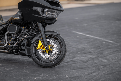 Arlen Ness Flatline Black 19" x 3.25" Front Motorcycle Wheel for Harley Davidson